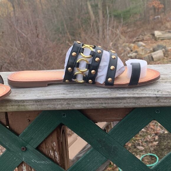 Scene Gavy Flat Sandals Sz 8.5 NIB - Picture 2 of 6